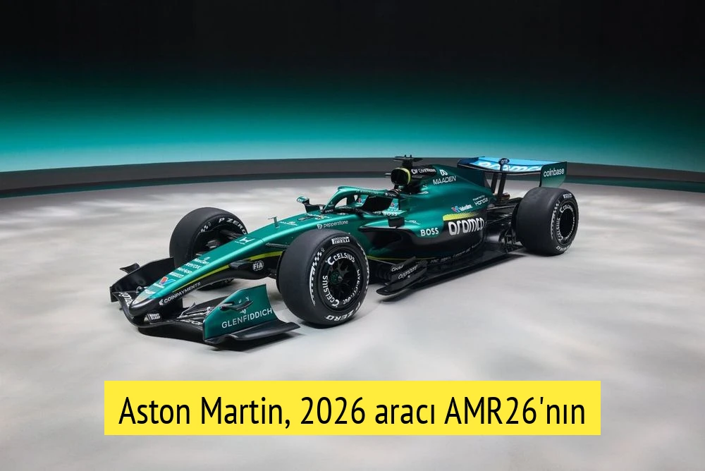 Aston Martin, 2026 aracı AMR26'nın renk düzenini tanıttı!