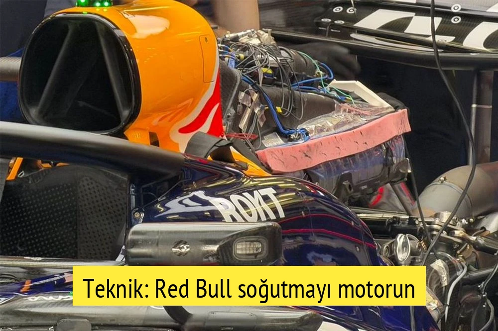 Teknik: Red Bull soğutmayı motorun üstüne aldı